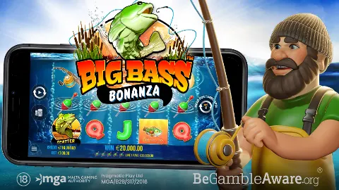 Uradna grafika igre Big Bass Bonanza (Pragmatic Play)