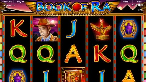 Uradna grafika igre Book of Ra (Novomatic / Greentube)